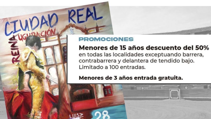 Una corrida de toros con colaboración de PP y Vox ofrece entradas gratis a menores de tres años en Ciudad Real