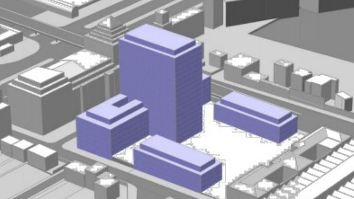 Recreación del edificio en Nuevos Ministerios que plantea construir el Ministerio de Defensa