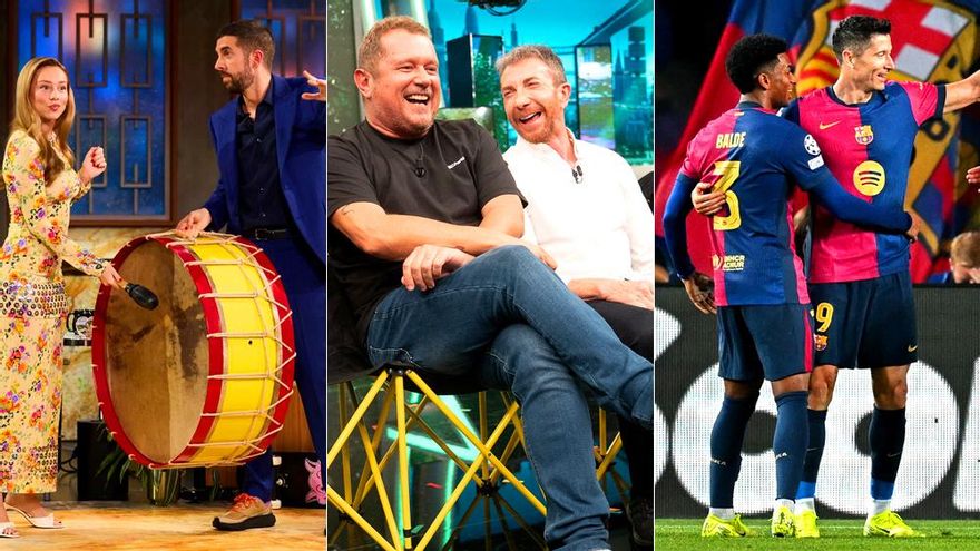 'La Revuelta' (13.7%) se impone a 'El Hormiguero' (13.2%) en el duelo menos potente entre ambos por la Champions