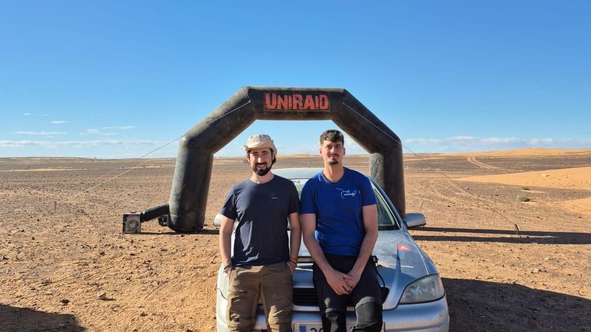 De Zaragoza al desierto marroquí: dos ingenieros aragoneses convierten un rally en proyecto solidario