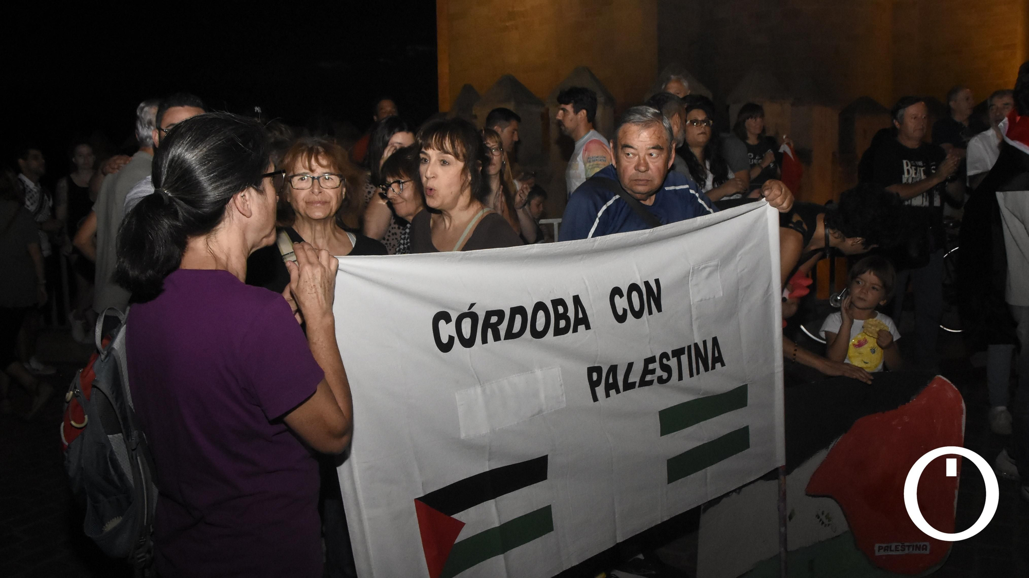 Concentración en solidaridad con el pueblo palestino.
