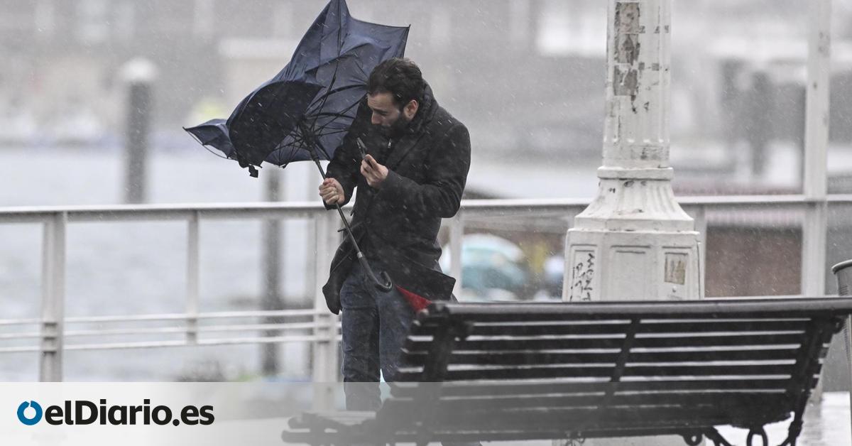 La borrasca Goretti no frena el fin de semana con aviso en hasta once comunidades por nevadas y viento fuerte litoral