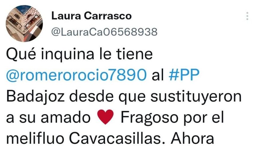 Desde el perfil falso de Twitter criticaba a los medios de comunicación y periodistas.