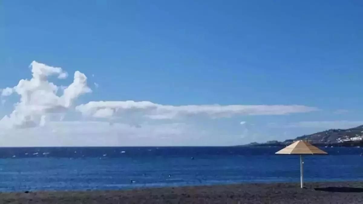 Poco nuboso este martes en La Palma