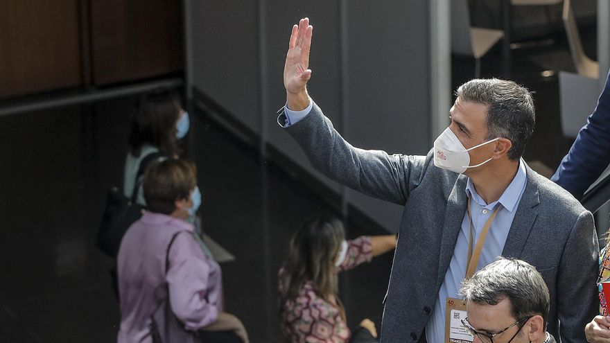 El presidente del Gobierno y secretario general del PSOE, Pedro Sánchez, a su llegada a una reunión del Consejo Político Federal del partido