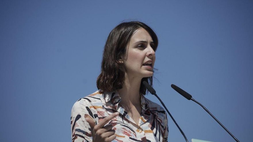 La portavoz de Más Madrid en el Ayuntamiento, Rita Maestre, en el acto de arranque de la campaña