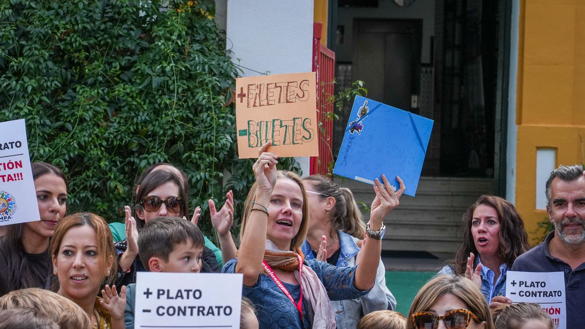 Protesta por el comedor en el Colegio Cronista Rey Díaz de Córdoba