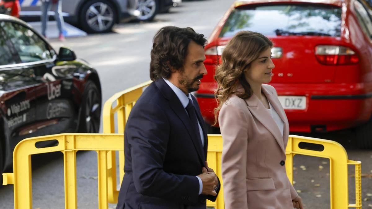 Alberto González Amador llegando al Tribunal Supremo para declarar en el juicio al fiscal general.