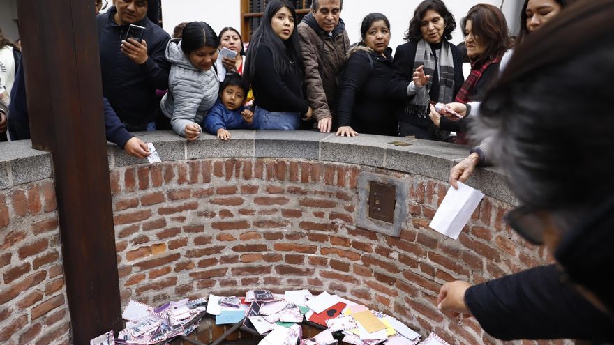 El pozo de los deseos de Santa Rosa de Lima recibe las plegarias de más de 90.000 personas