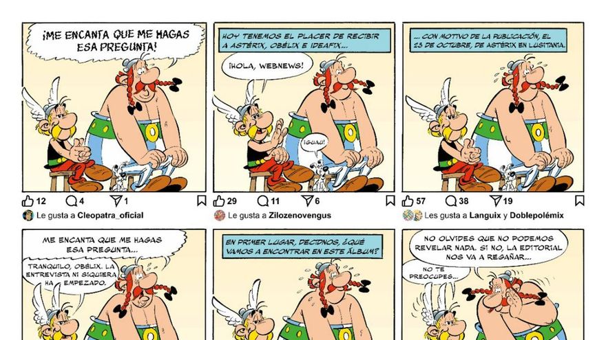 Nuevo álbum de Astérix en Lusitania el 23 de octubre con "pistas" de nuevos personajes