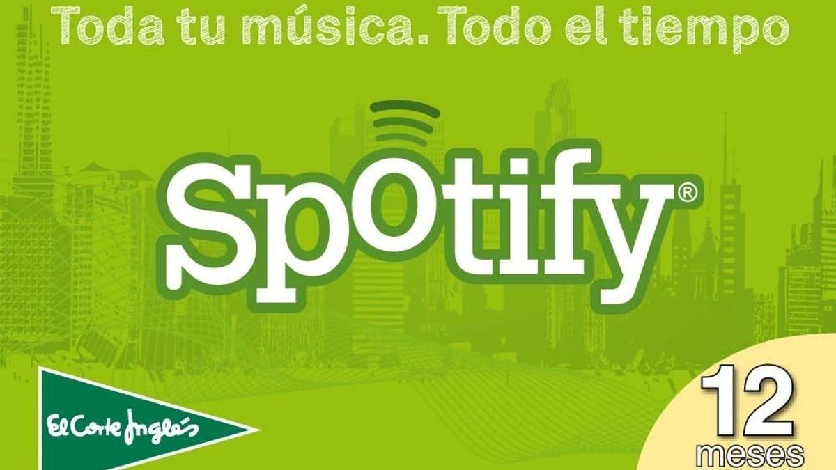 El Corte Inglés se alía con Spotify para comercializar tarjetas con las que acceder a "toda la música"