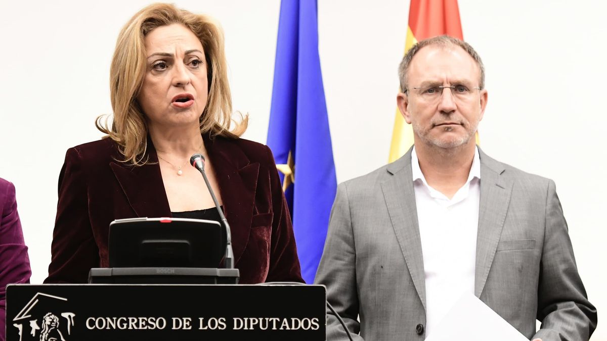 Cristina Valido, portavoz de Coalición Canaria en el Congreso de los Diputados, y Sergio Rodríguez, presidente del Cabildo de La Palma.