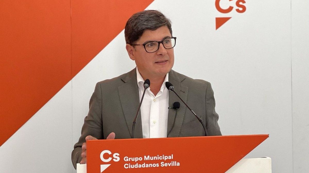 Álvaro Pimentel, portavoz del grupo municipal de Cs en el Ayuntamiento de Sevilla.