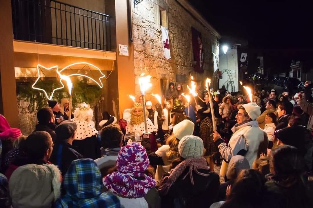 Procesión con antorchas en Alarilla Guadalajara