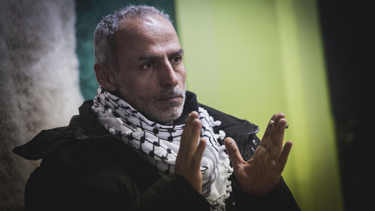 Abayat, en un momento de la entrevista.