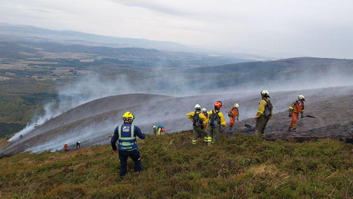 Bomberos de Álava se quejan tras el incendio de Elgea de la falta de efectivos y de protocolos para el refuerzo