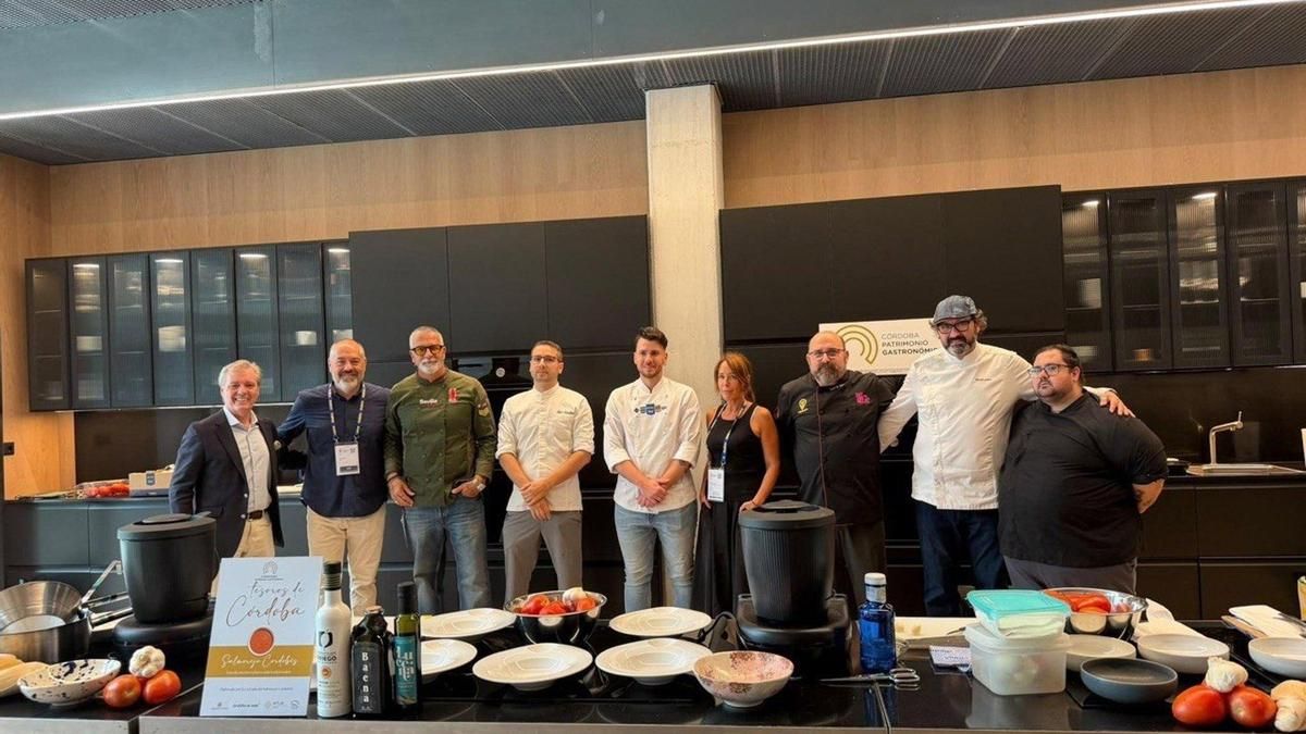El chef Aitor Rodenas gana la segunda semifinal del I Concurso Internacional de Salmorejo Cordobés