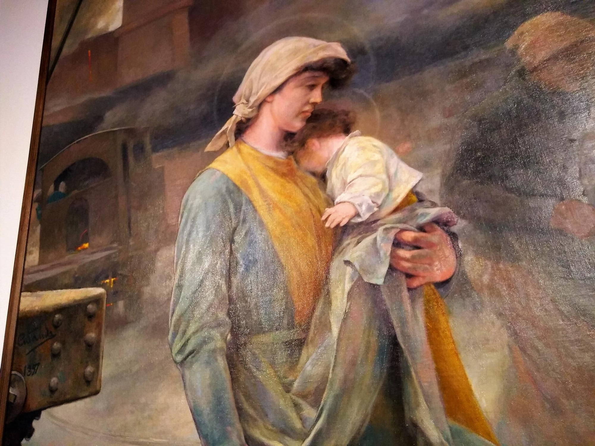 'La virgen obrera', obra de Vicente Cutanda (1897)