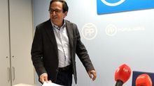 El portavoz del PP en la comisión de investigación de financiación de los partidos en el Senado, Luis Aznar.