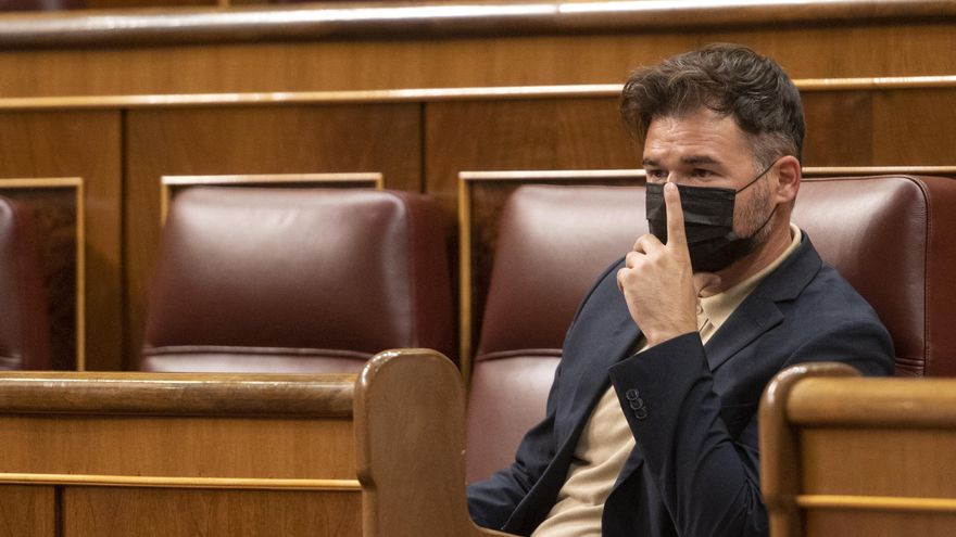 El portavoz parlamentario de la ERC, Gabriel Rufián.