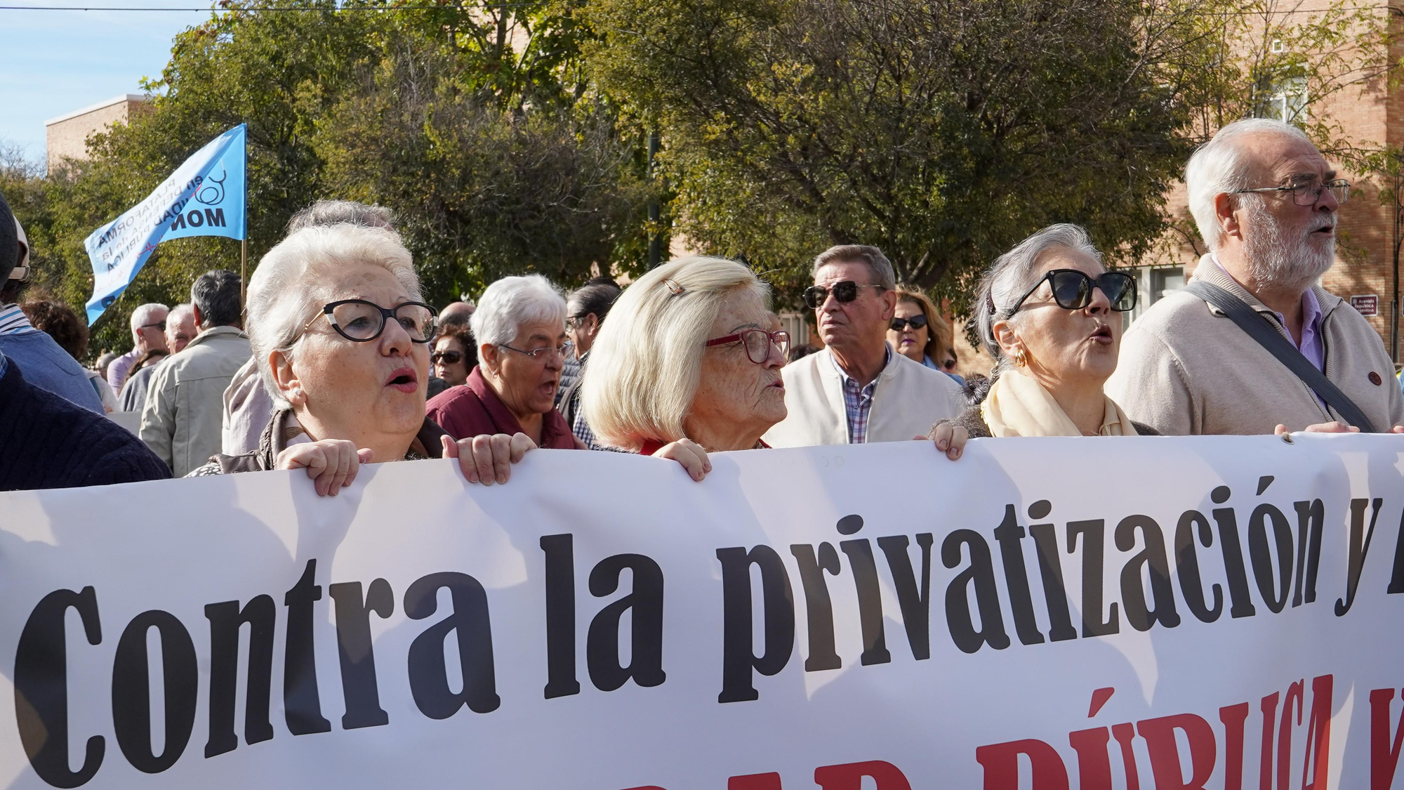 Manifestación en defensa de la sanidad pública