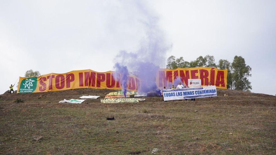 Plataformas españolas y lusas reclaman en Alconchel "el fin de la impunidad de la minería"