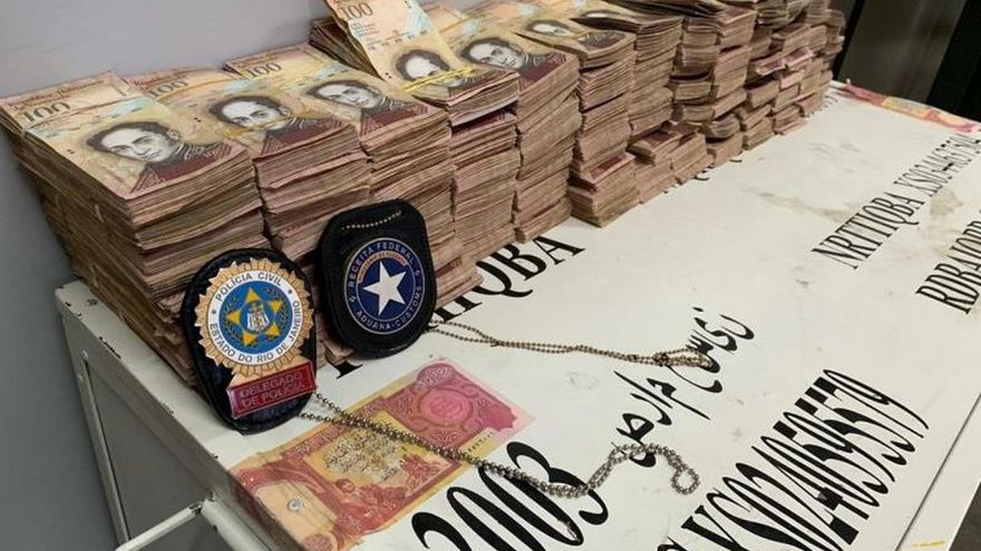Incautan en Río de Janeiro una caja del banco de Irak con bolívares venezolanos