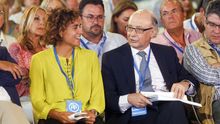 Dolors Montserrat y Cristóbal Montoro, en un acto del PP el pasado 1 de septiembre en Alboraya (Valencia). Foto: EFE