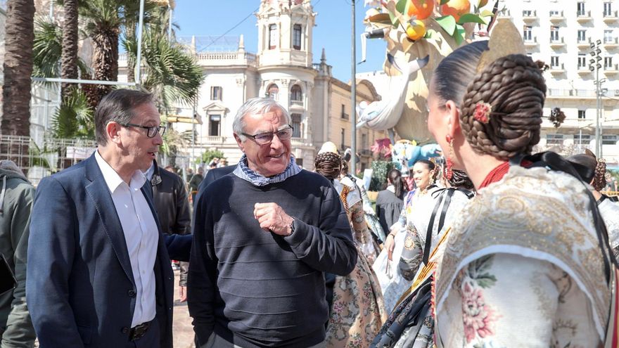 Joan Ribó asegura que las Fallas están funcionando de "manera súper normal" pero apuesta por "mejorar cosas"