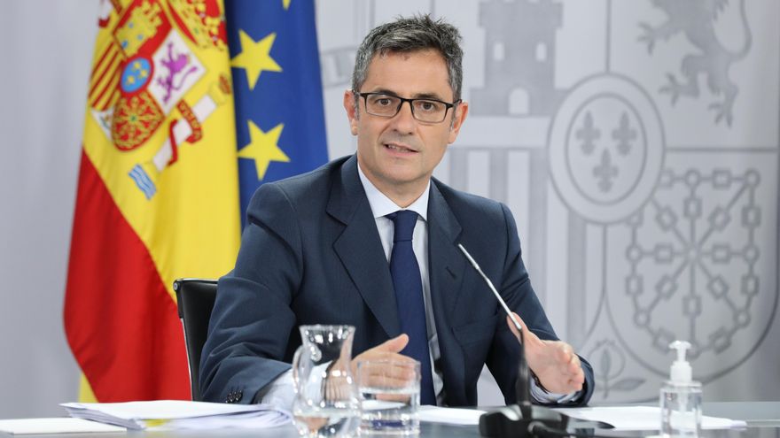 El ministro de la Presidencia, Félix Bolaños