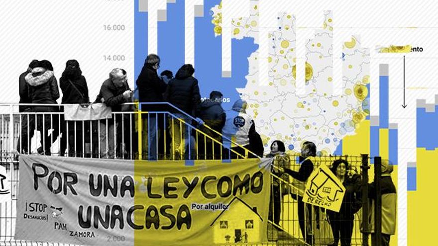 De las hipotecas abusivas al aumento del precio del alquiler: así han cambiado los desahucios en una década