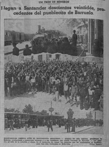 Composición fotográfica publicada en El Cantábrico el 1 de agosto de 1936.