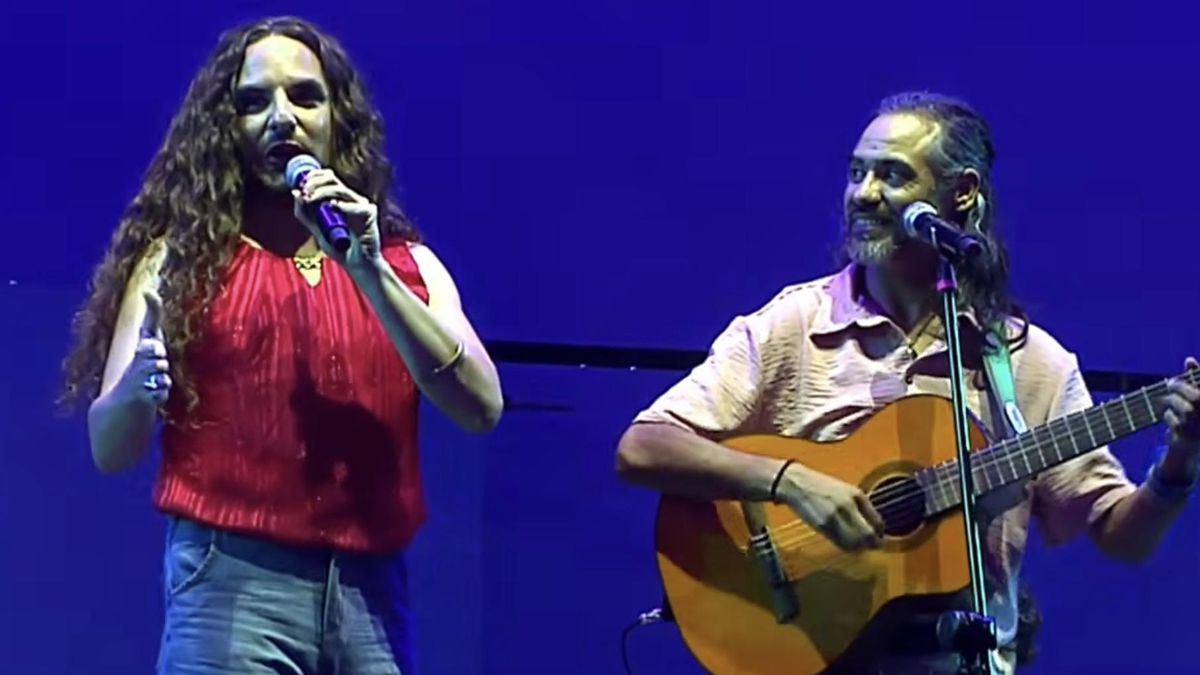 La Ferni en Cosquín junto a José Luis Aguirre