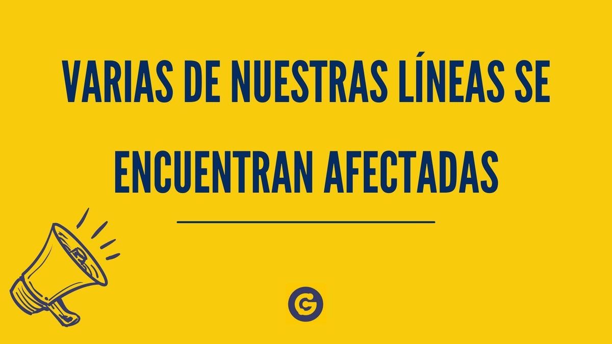 Anuncio de cortes en vías de Guaguas Municipales