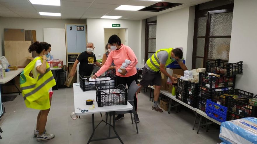 Despensa solidaria de Malasaña, en la Casa del Cura