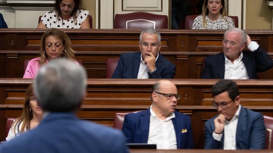 Pleno del Parlamento de Canarias, bancada del grupo nacionalista. (Flickr parcan)