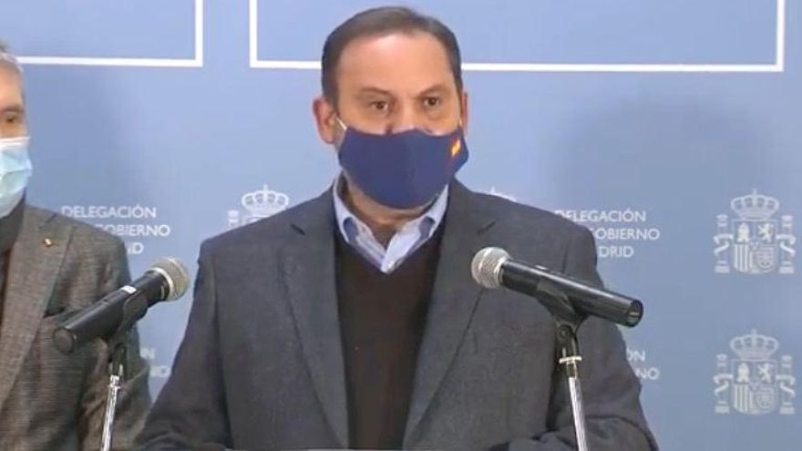 El ministro de Fomento, Transporte, Movilidad y Agenda Urbana, José Luis Ábalos