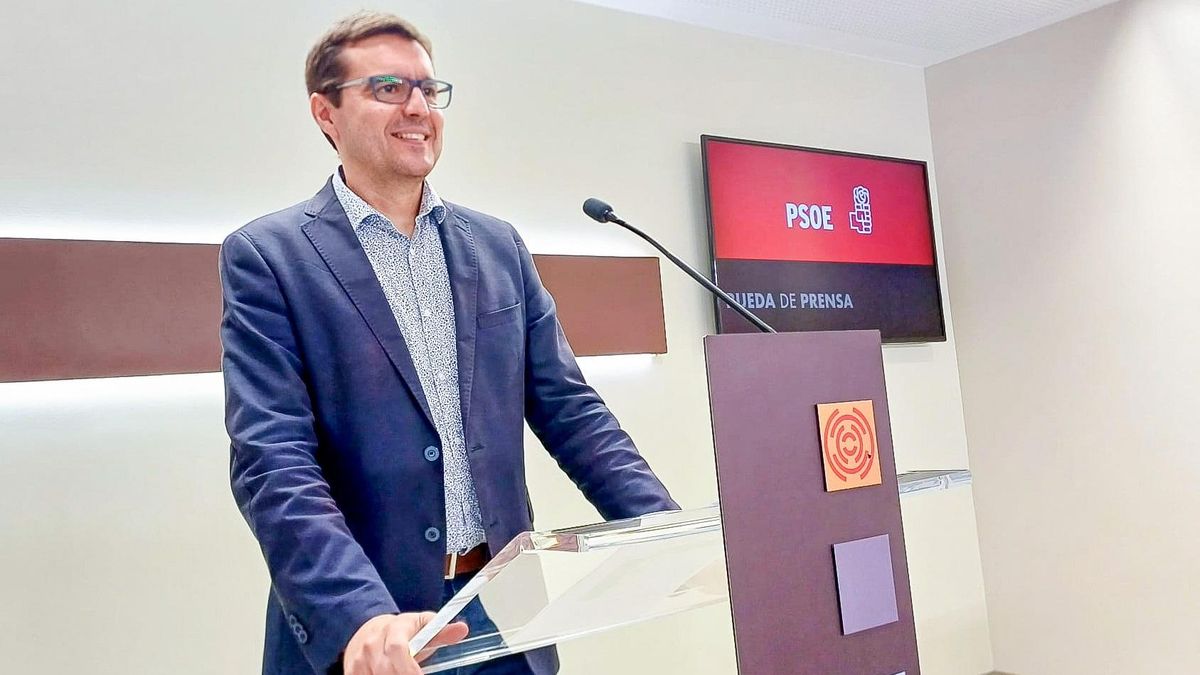 El diputado socialista Óscar Galeano, este miércoles en las Cortes de Aragón