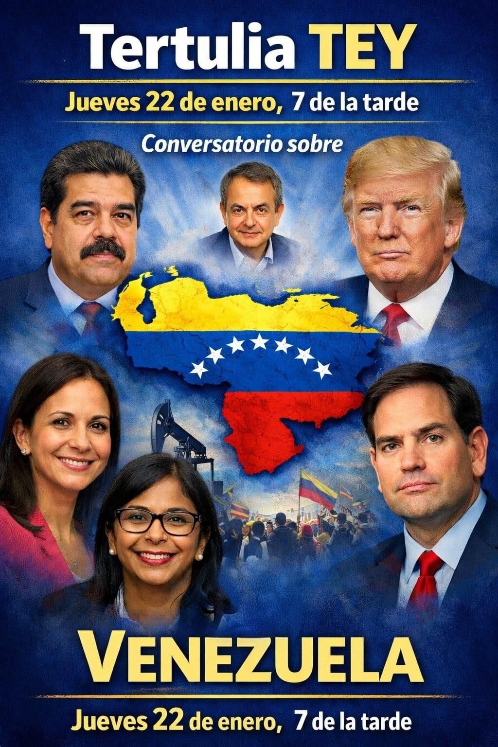 La Tertulia Tey aborda la realidad de Venezuela en un debate abierto con Primitivo Jerónimo.