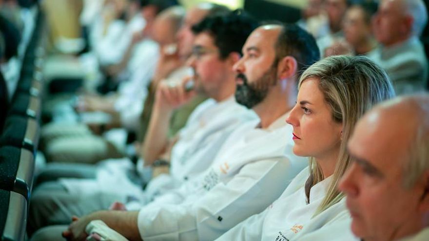 Algunos de los cocineros presentes en el acto