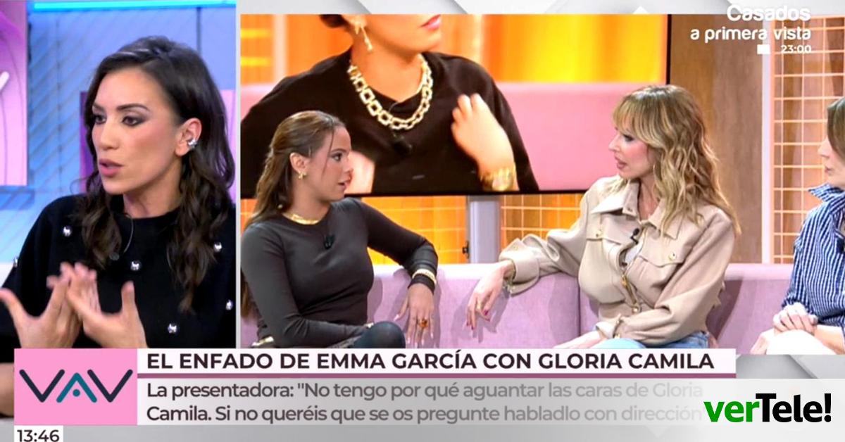Patricia Pardo defiende a la "serena" Emma García tras su enfado en directo con Gloria Camila: "Yo la entendí"
