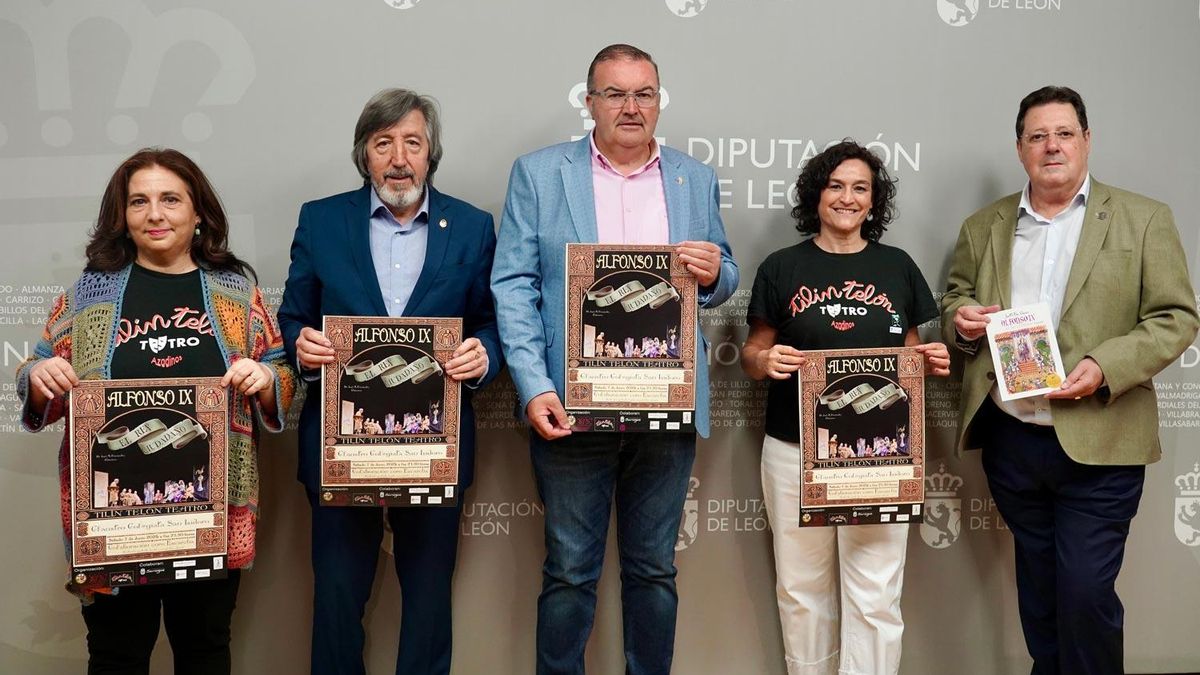 Alfonso IX ‘regresa’ este sábado al claustro de San Isidoro de León como protagonista de la obra teatral ‘El rey ciudadano’