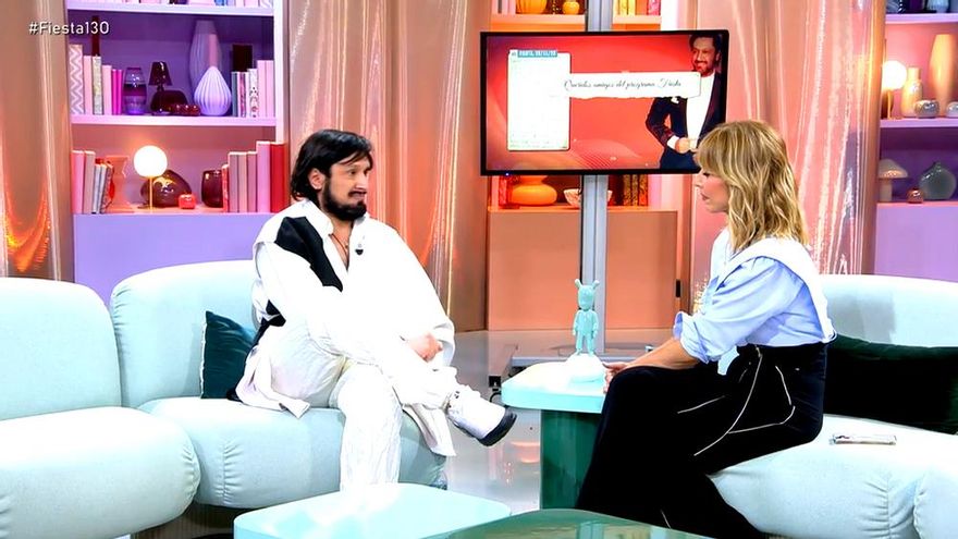 Rafael Amargo se comparó en 'Fiesta' con su "hermano" Nacho Cano, pidió apoyo a la derecha y criticó al Gobierno