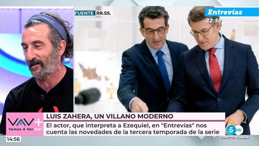 Luis Zahera habló en Telecinco de cómo se encuentra su amistad con Núñez Feijóo: "Está con mucho lío"