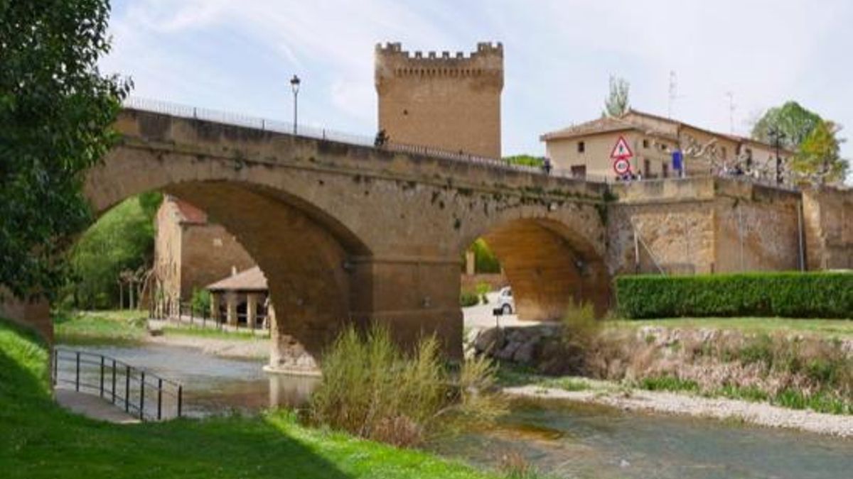Río Tirón a su paso por Cuzcurrita