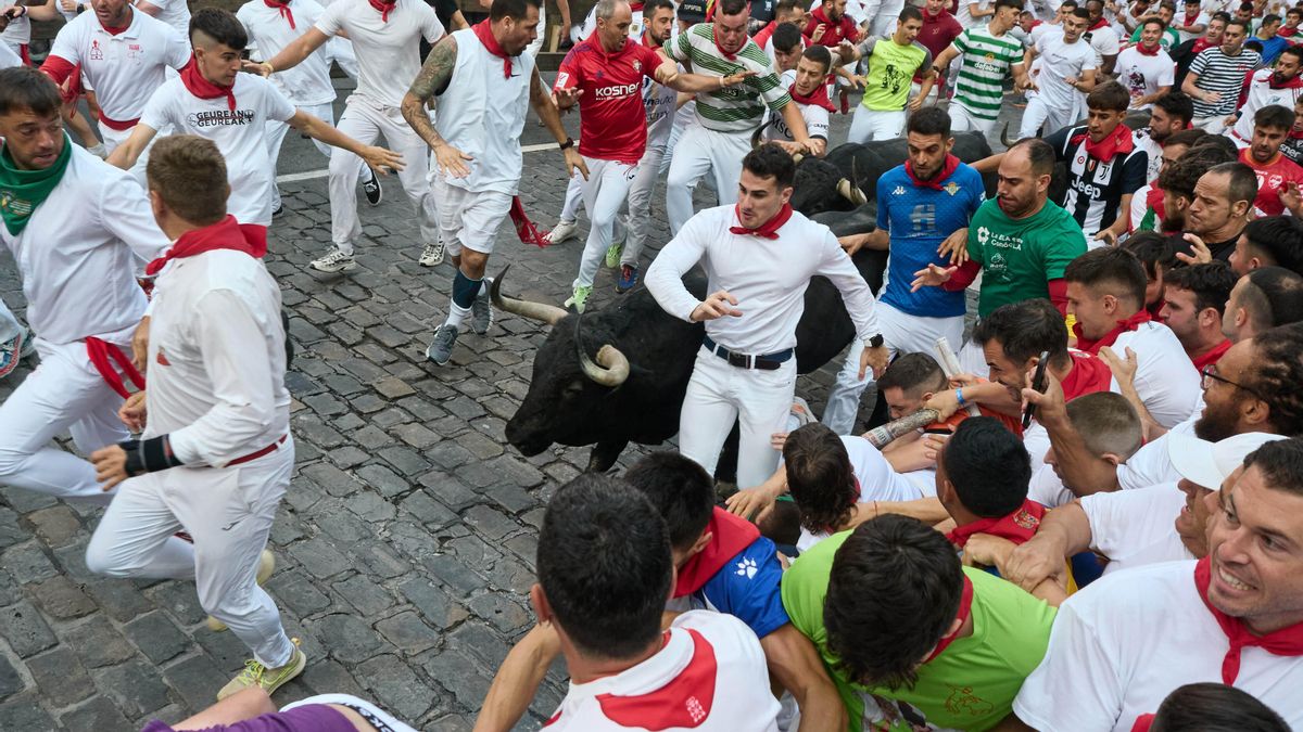 Imagen del segundo encierro.