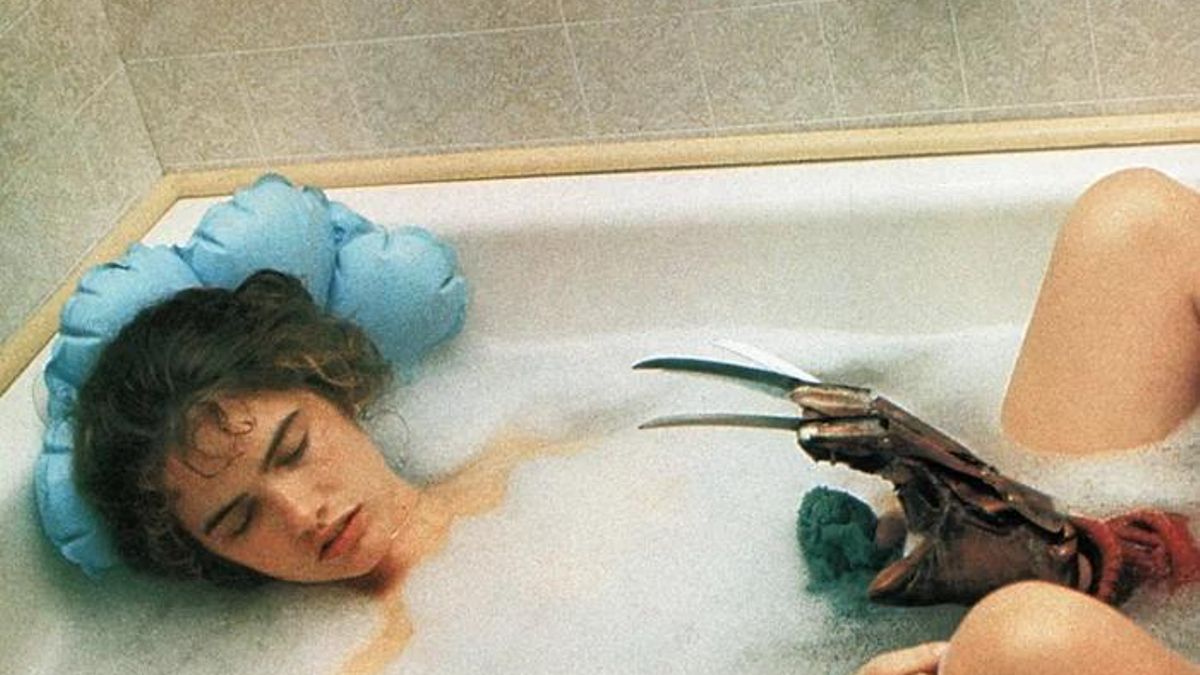 Heather Langenkamp actuando las pesadillas de Nancy en Elm Street