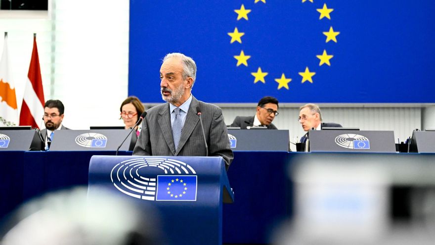 El eurodiputado del PP Millán Mon en Estrasburgo.