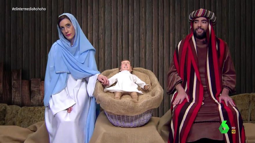 El belén de 'El Intermedio' con Ayuso, Almeida y Casado: "No hay rey negro, que Vox se cabrea"