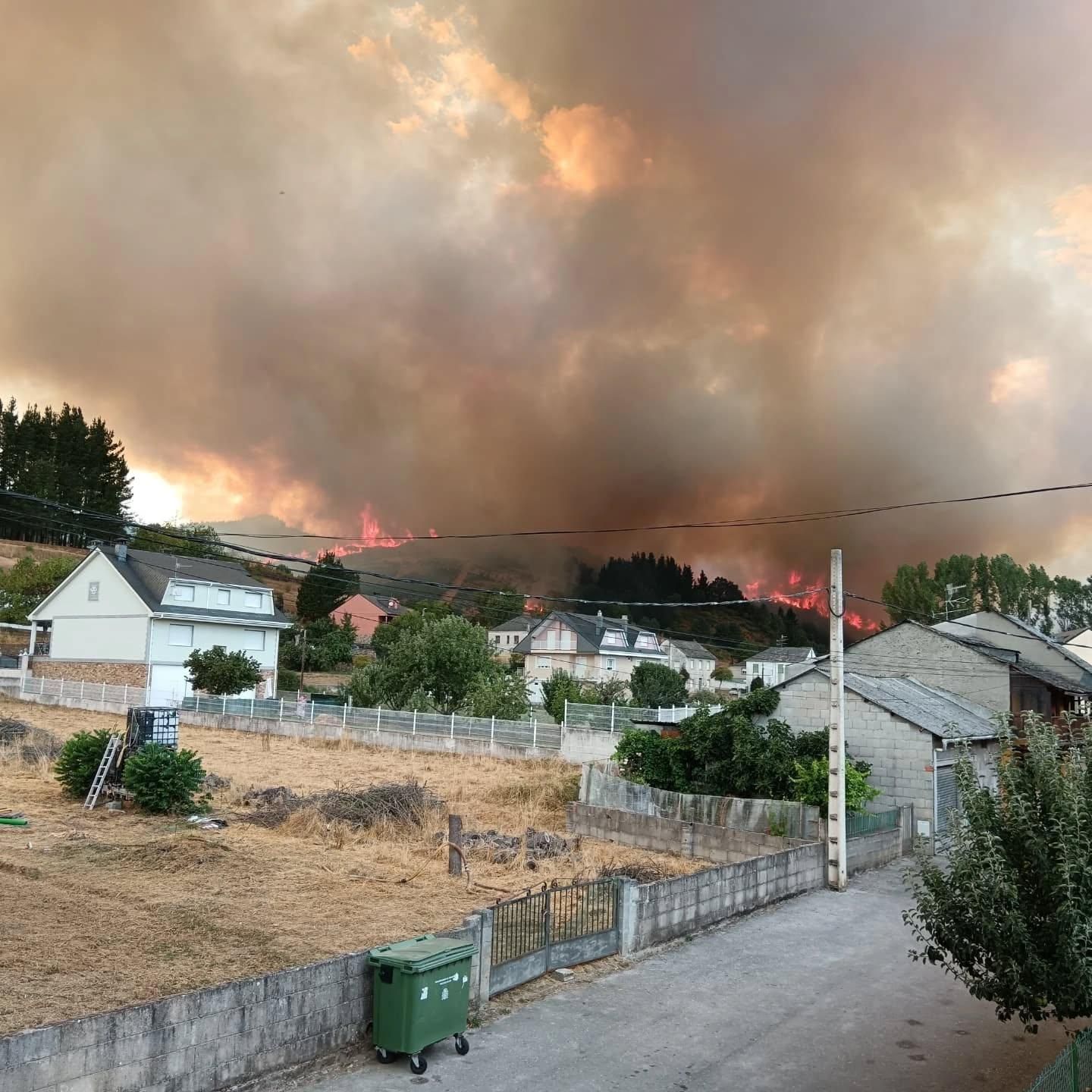 Incendio en Sésamo. / Facebook Reserva de la Biosfera de los Ancares Leoneses